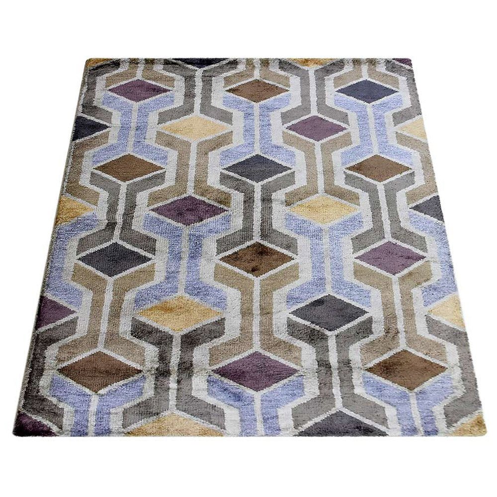 Aalen Hand Knotted Viscose Area Rug - BBH HOMES LLC