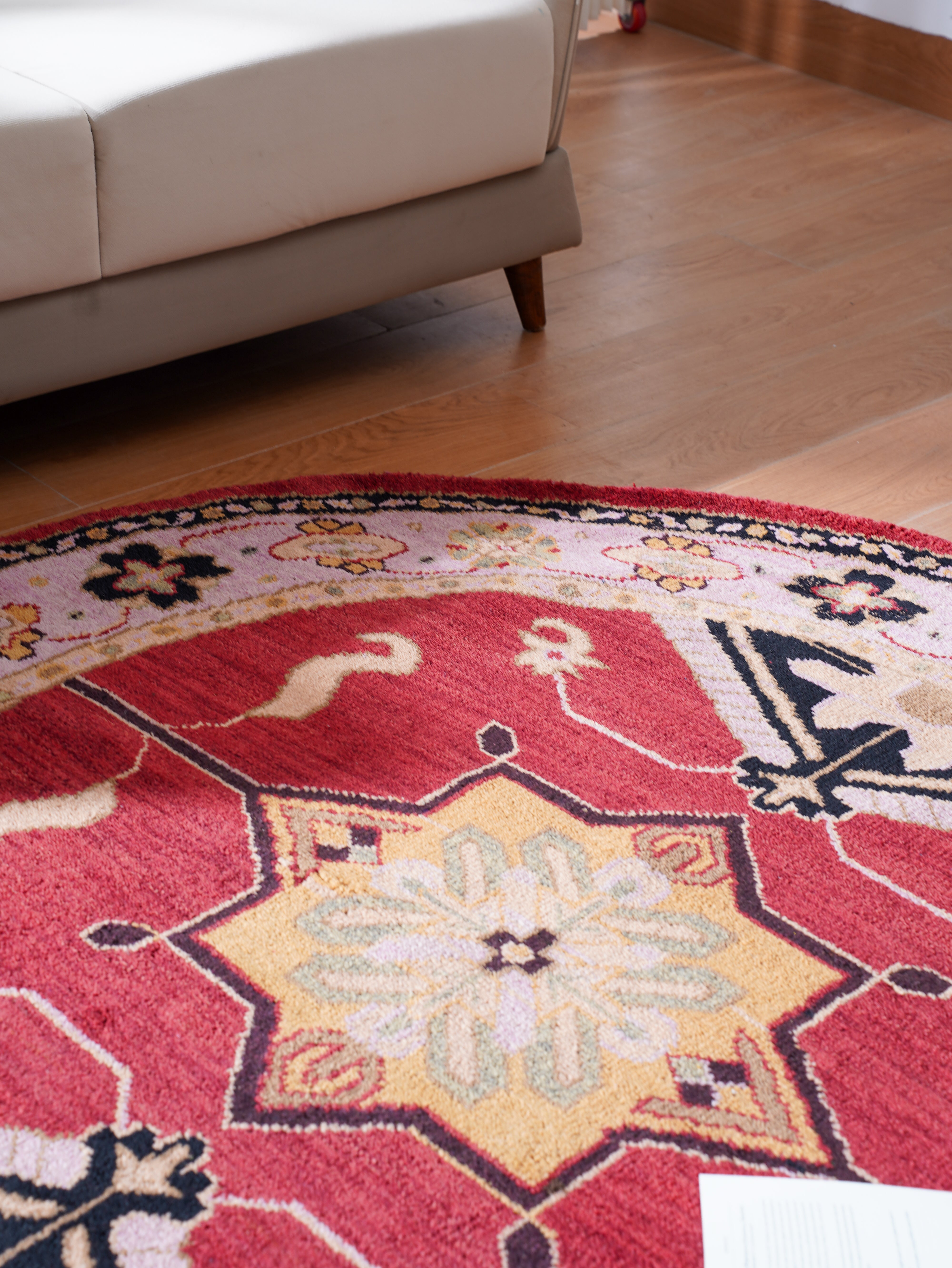 Pankaja Hand Knotted Afghan Wool & Silk Kazak Rug
