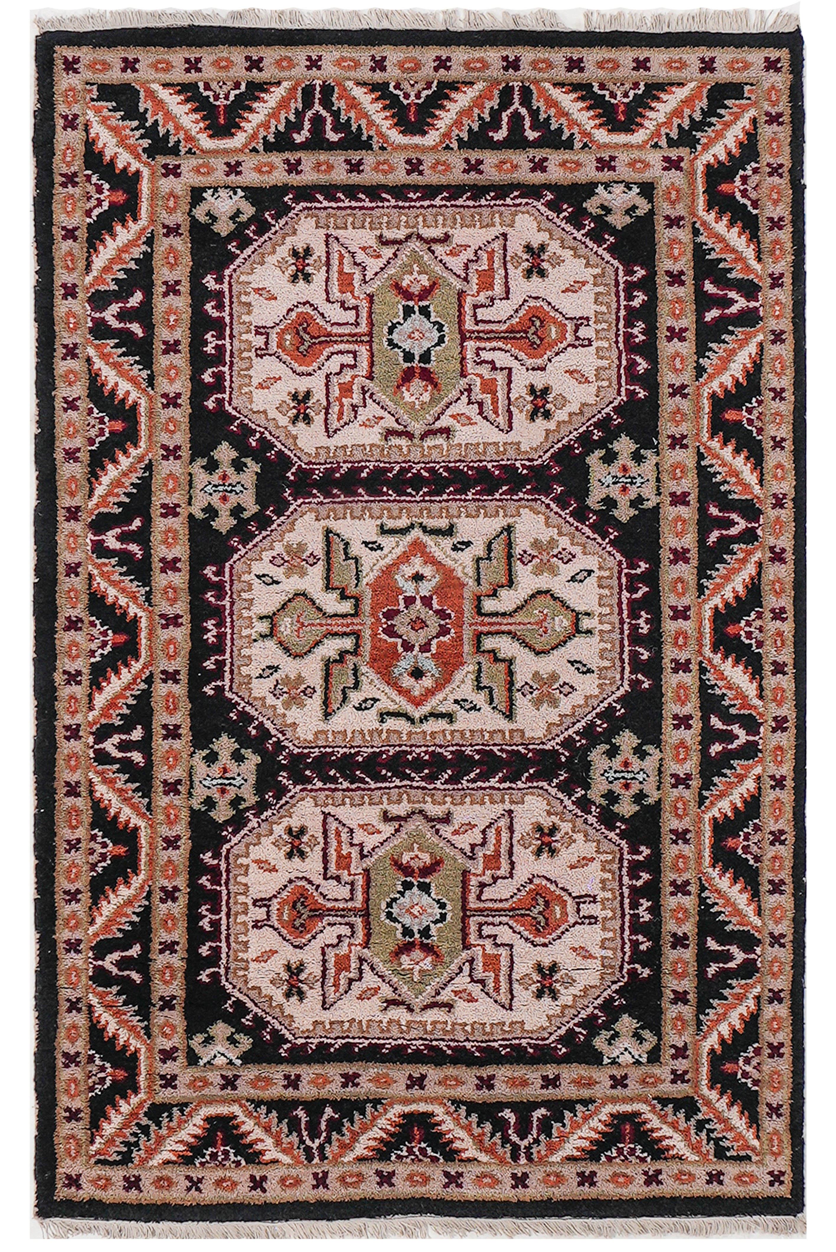 Kavi Hand Knotted Oriental Area Rug
