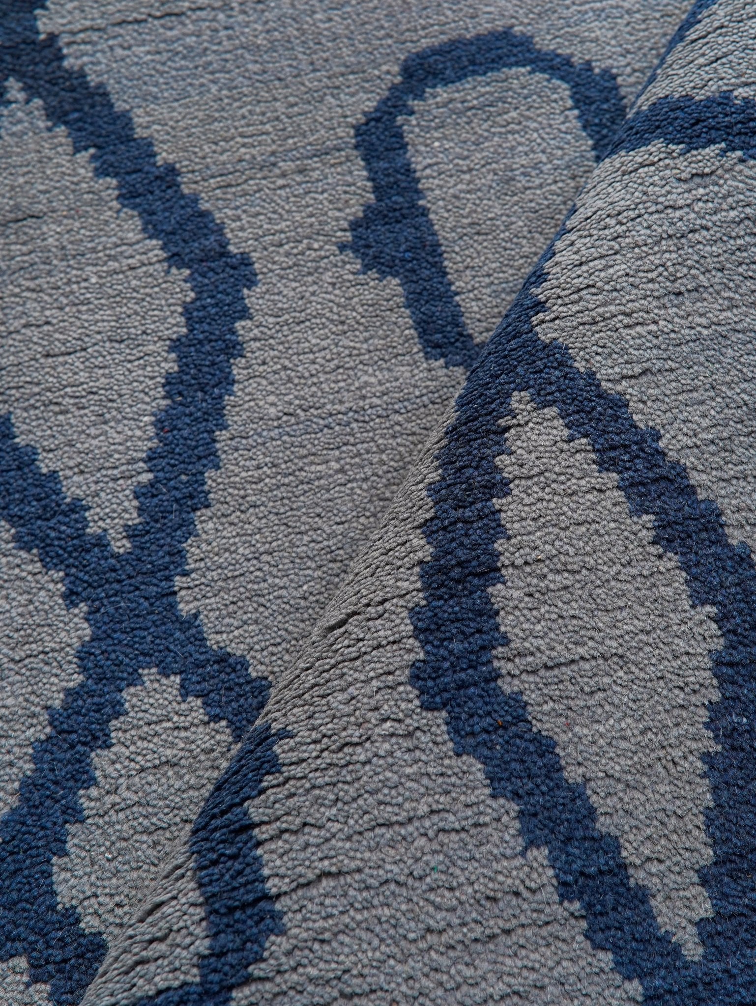 Azure Hand Knotted Wool Light Blue Area Rug - BBH HOMES LLC