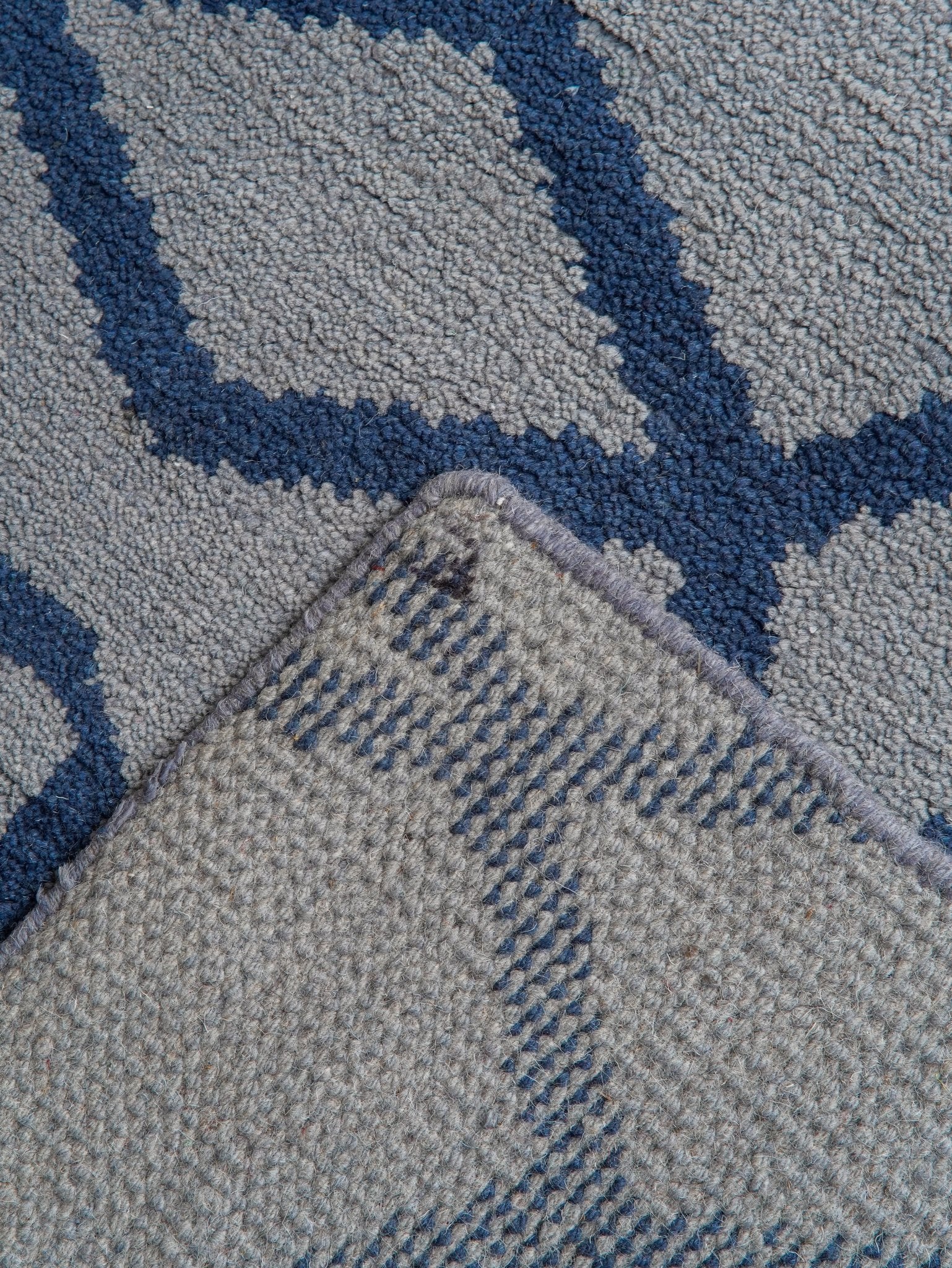 Azure Hand Knotted Wool Light Blue Area Rug - BBH HOMES LLC