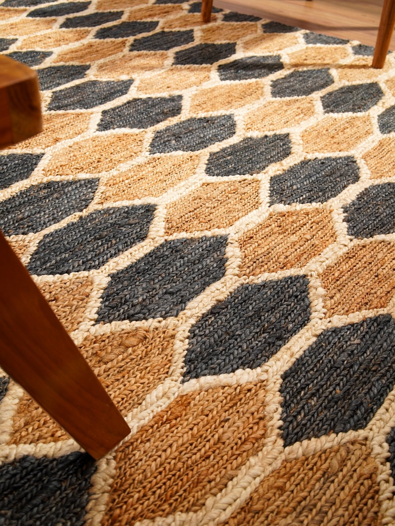 Cesenatico Hand Knotted Sumak Jute Area Rug - BBH HOMES LLC