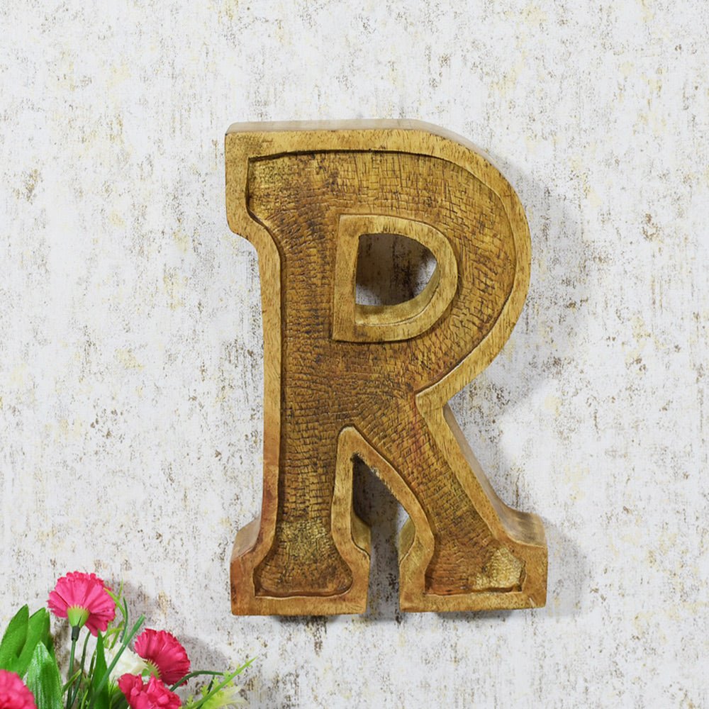 Classic Grain - Finished Mango Wood Alphabet & Number Blocks - BBH HOMES LLC
