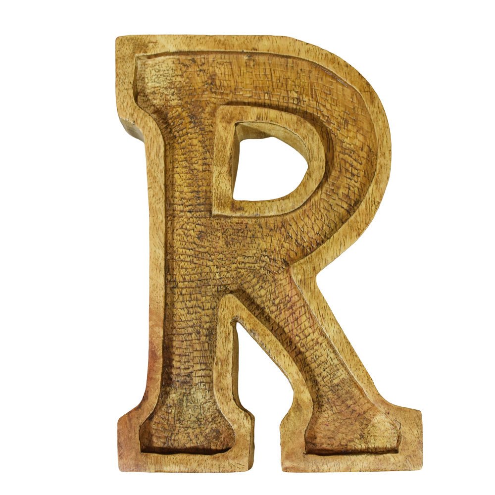 Classic Grain - Finished Mango Wood Alphabet & Number Blocks - BBH HOMES LLC