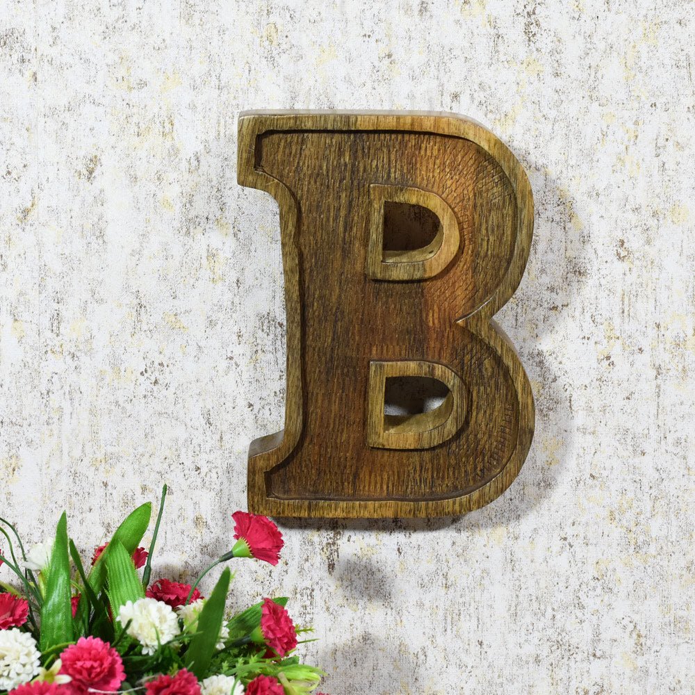 Classic Grain - Finished Mango Wood Alphabet & Number Blocks - BBH HOMES LLC
