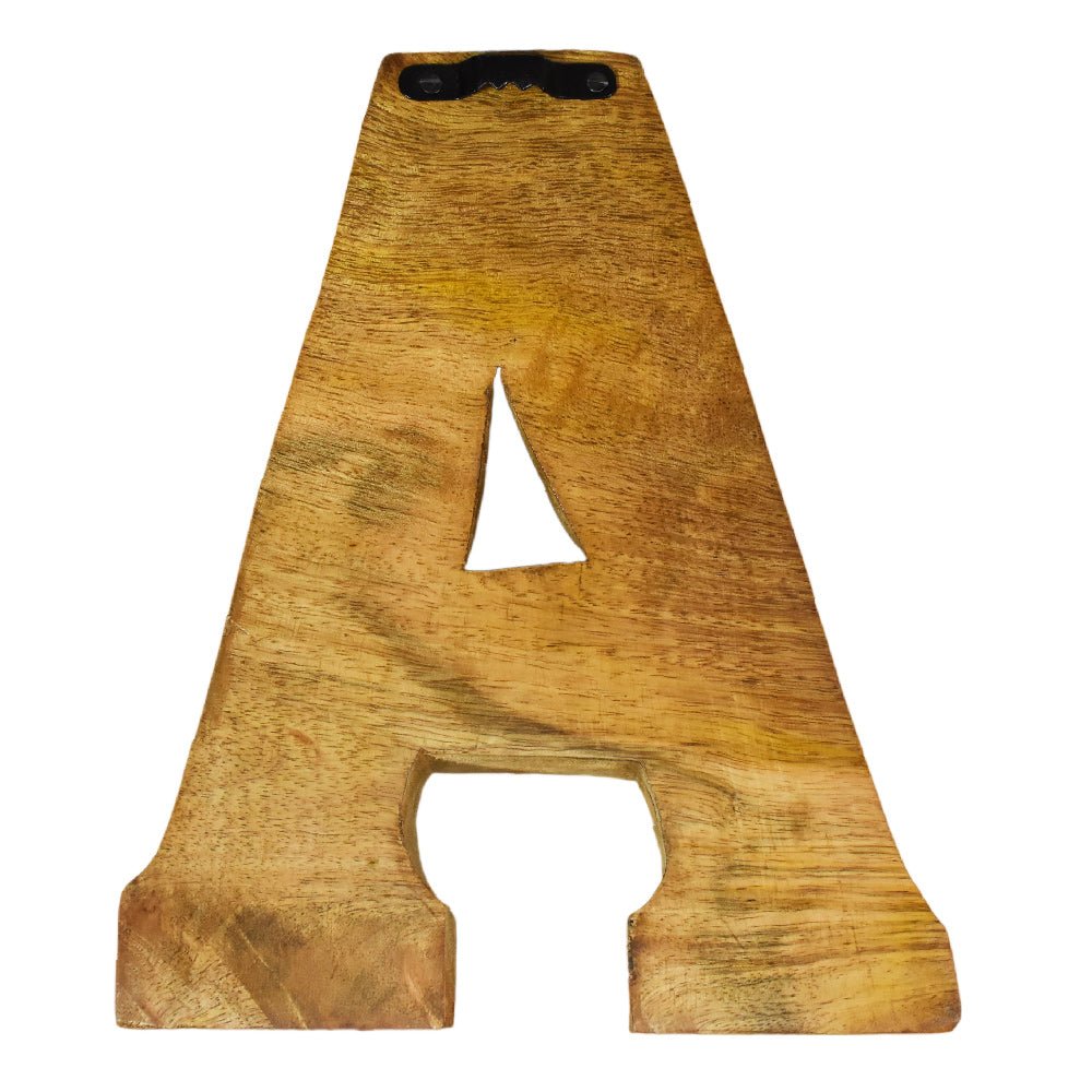 Classic Grain - Finished Mango Wood Alphabet & Number Blocks - BBH HOMES LLC