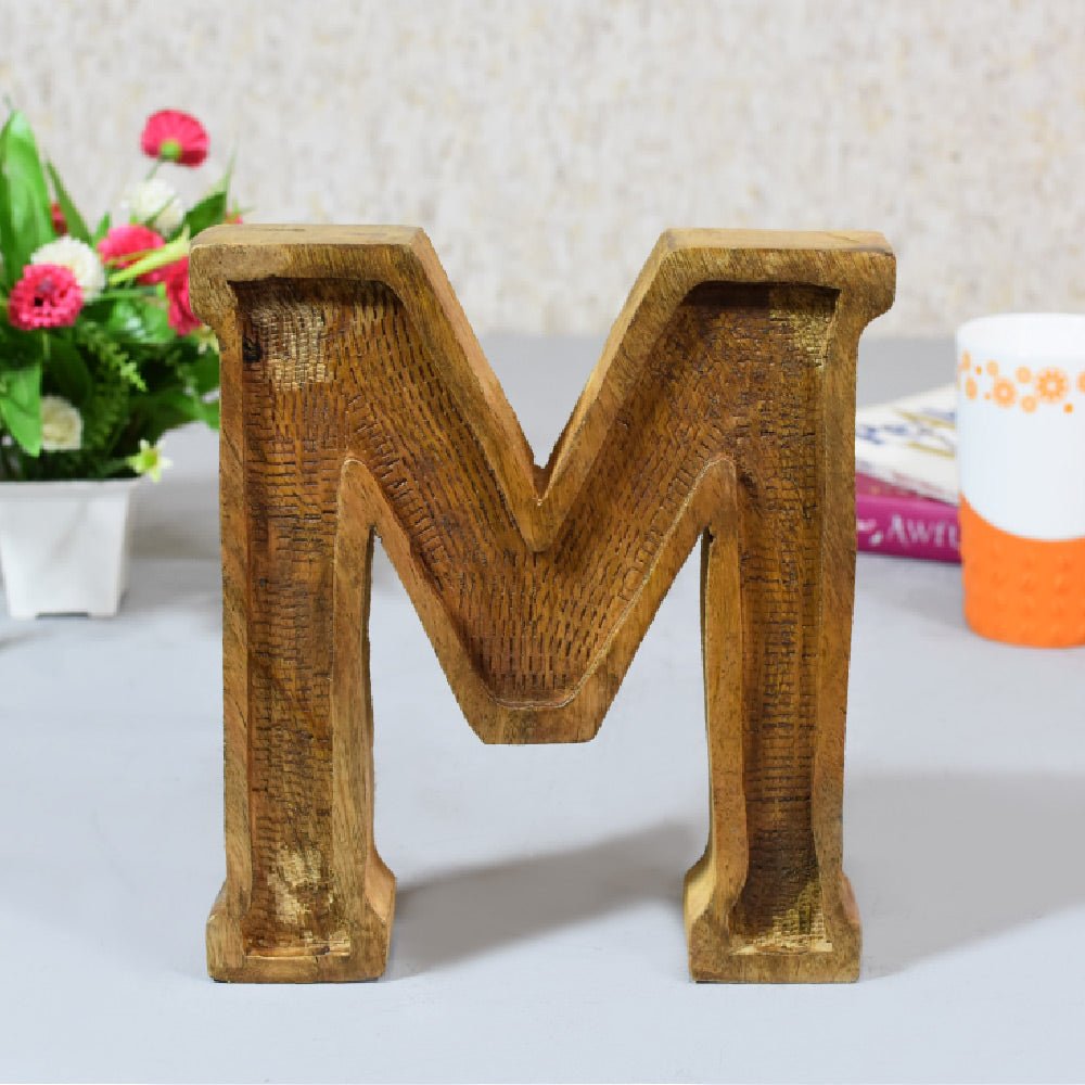 Classic Grain - Finished Mango Wood Alphabet & Number Blocks - BBH HOMES LLC