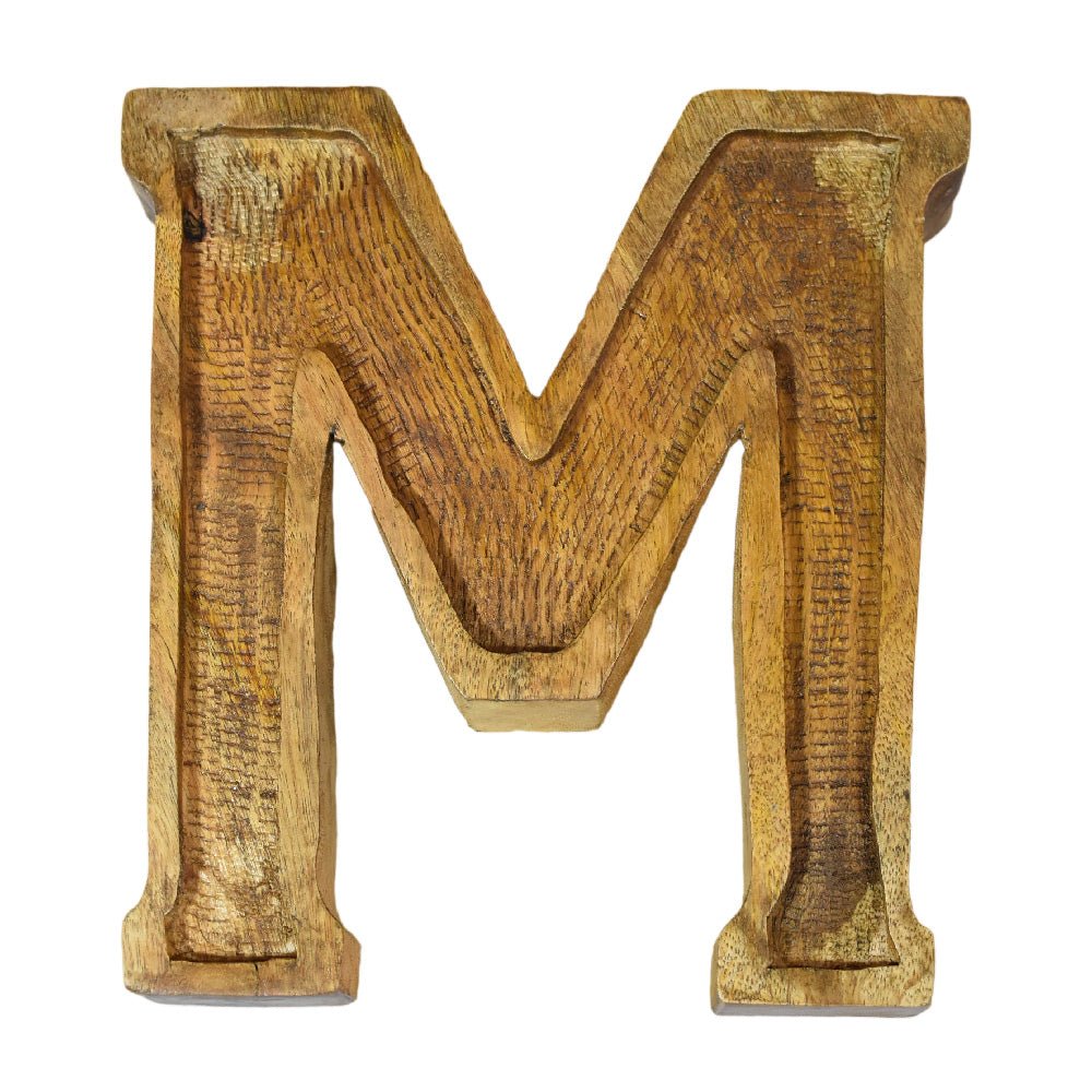 Classic Grain - Finished Mango Wood Alphabet & Number Blocks - BBH HOMES LLC