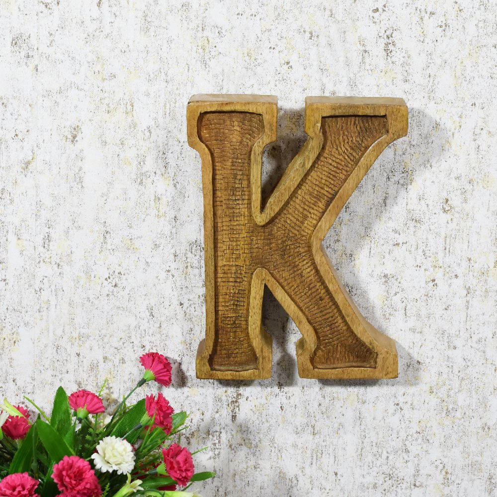 Classic Grain - Finished Mango Wood Alphabet & Number Blocks - BBH HOMES LLC
