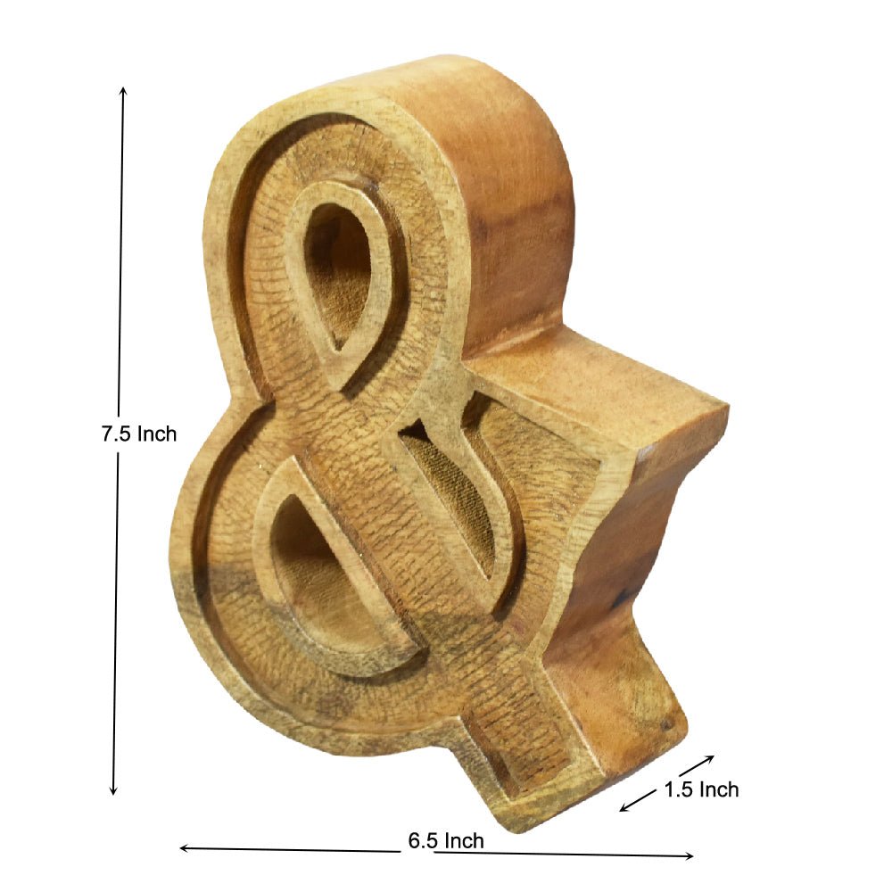 Classic Grain - Finished Mango Wood Alphabet & Number Blocks - BBH HOMES LLC