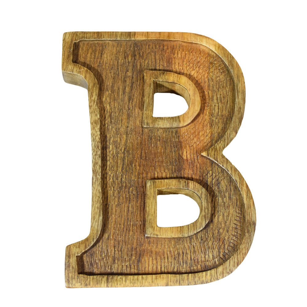 Classic Grain - Finished Mango Wood Alphabet & Number Blocks - BBH HOMES LLC