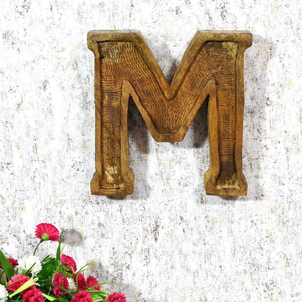 Classic Grain - Finished Mango Wood Alphabet & Number Blocks - BBH HOMES LLC