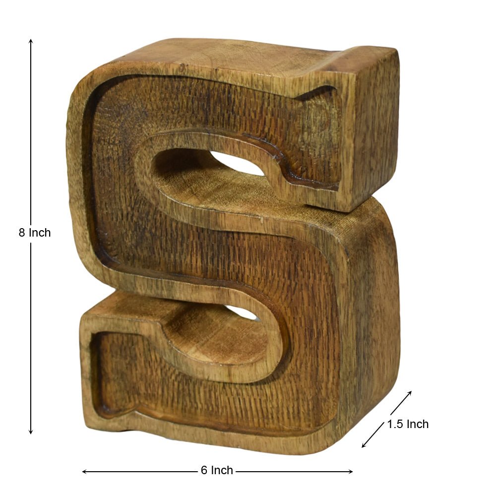 Classic Grain - Finished Mango Wood Alphabet & Number Blocks - BBH HOMES LLC