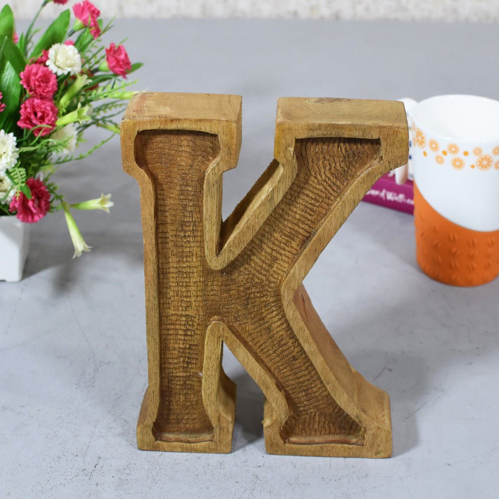 Classic Grain - Finished Mango Wood Alphabet & Number Blocks - BBH HOMES LLC