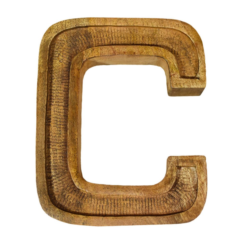 Classic Grain - Finished Mango Wood Alphabet & Number Blocks - BBH HOMES LLC