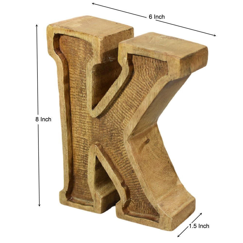 Classic Grain - Finished Mango Wood Alphabet & Number Blocks - BBH HOMES LLC