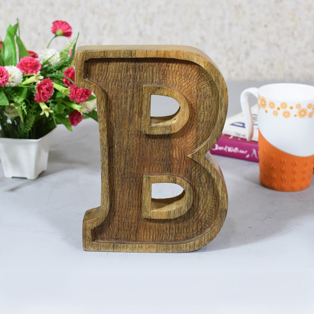 Classic Grain - Finished Mango Wood Alphabet & Number Blocks - BBH HOMES LLC