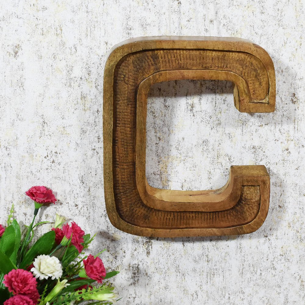 Classic Grain - Finished Mango Wood Alphabet & Number Blocks - BBH HOMES LLC