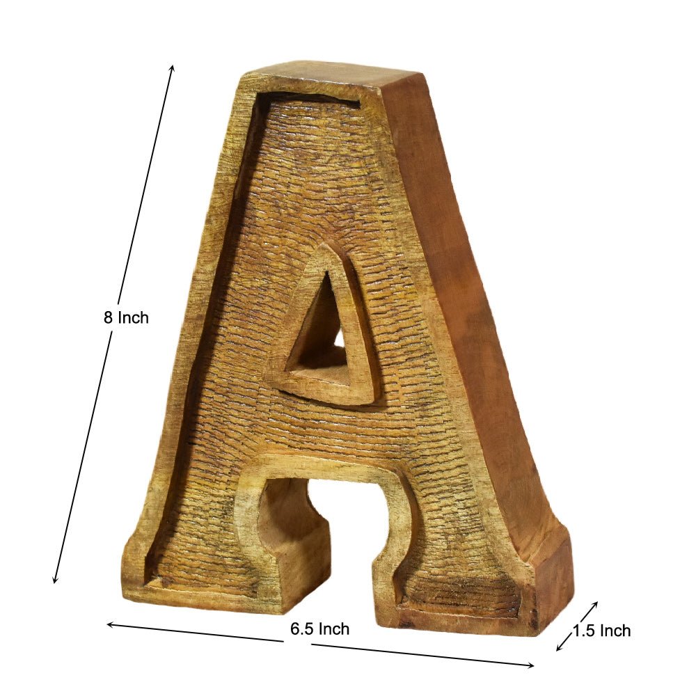 Classic Grain - Finished Mango Wood Alphabet & Number Blocks - BBH HOMES LLC