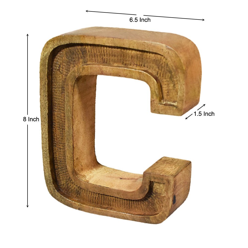Classic Grain - Finished Mango Wood Alphabet & Number Blocks - BBH HOMES LLC