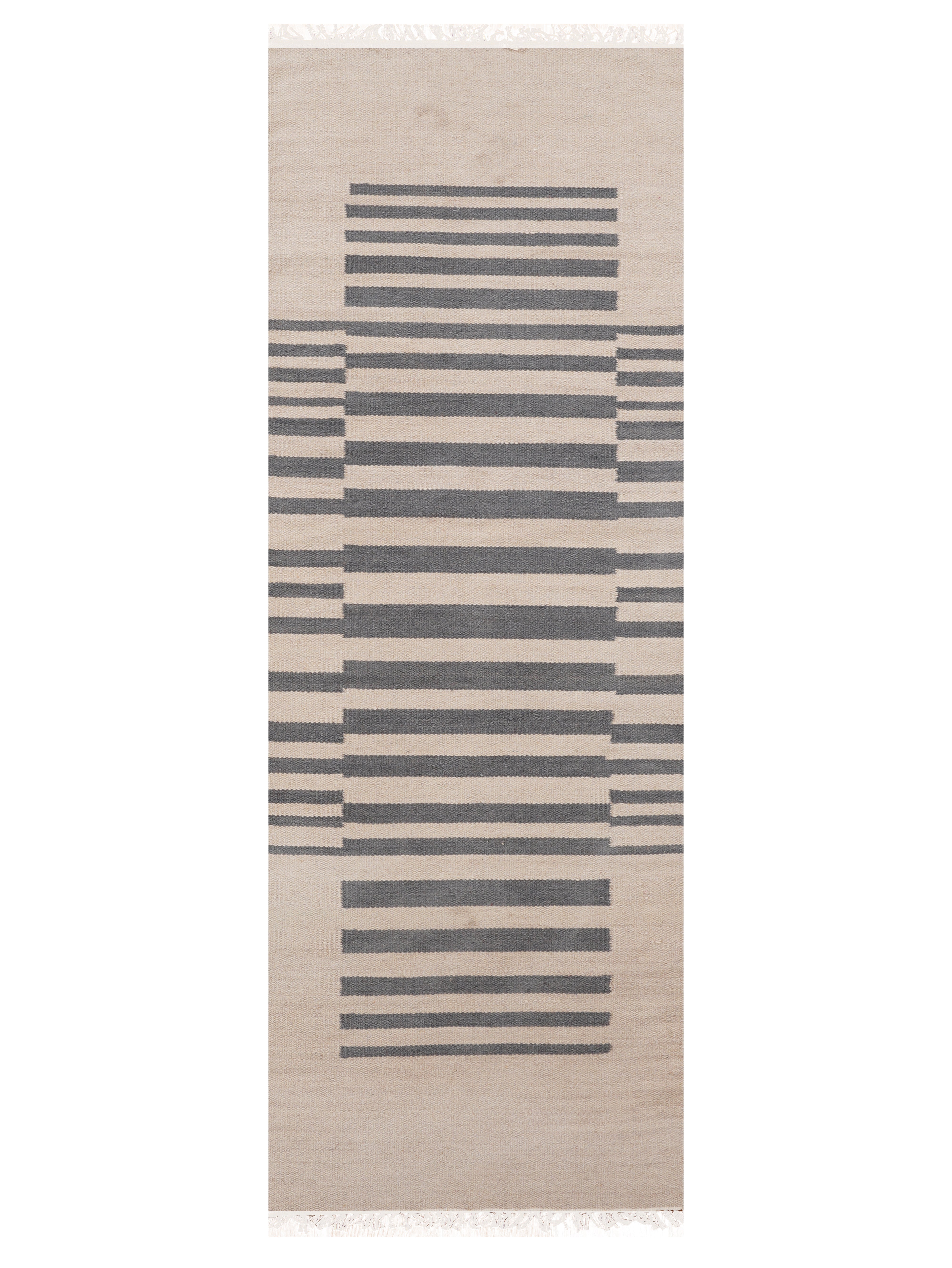 Parallel Flat Weave Kilim Wool Rug