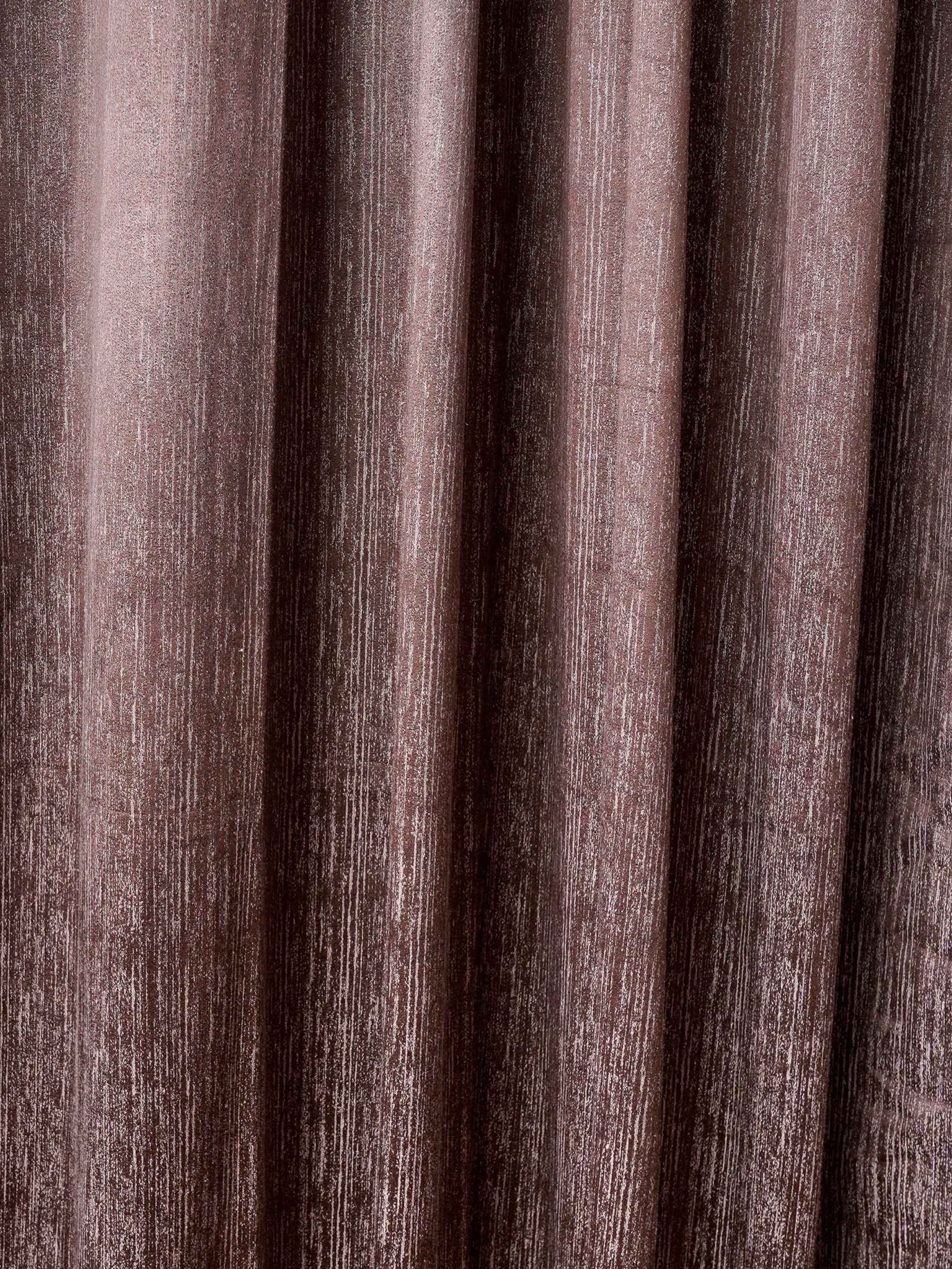 Dark Brown Curtain - Poly Cotton Jacquard Fabric, Plain Solid Texture, Set of 2 Panels - BBH HOMES LLC