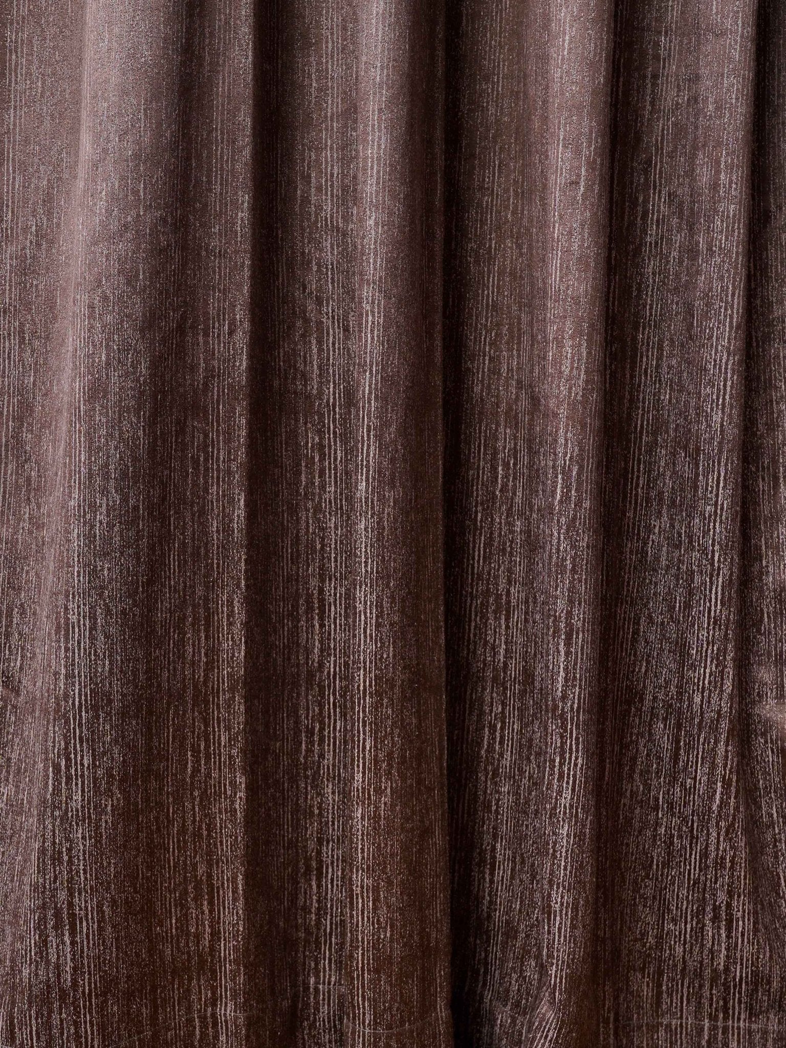 Dark Brown Curtain - Poly Cotton Jacquard Fabric, Plain Solid Texture, Set of 2 Panels - BBH HOMES LLC