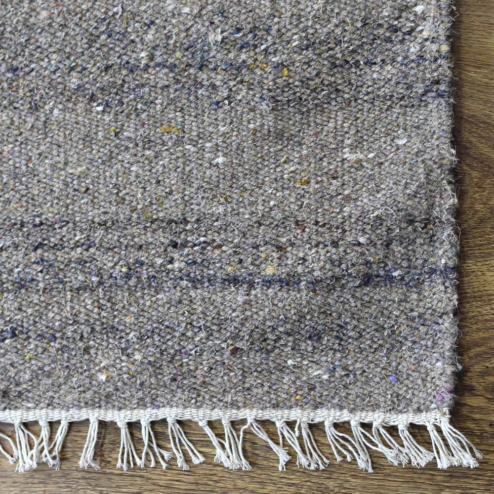 Solid Hand Woven Flat Weave Skittles Kilim Rug