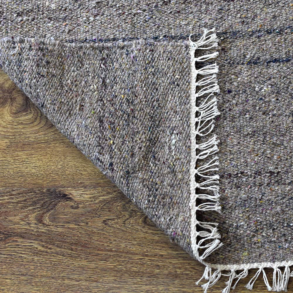 Solid Hand Woven Flat Weave Skittles Kilim Rug