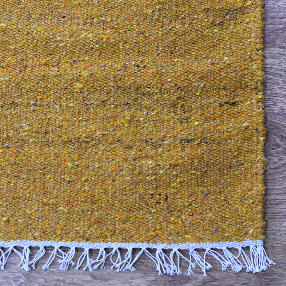 Solid Hand Woven Flat Weave Skittles Kilim Rug