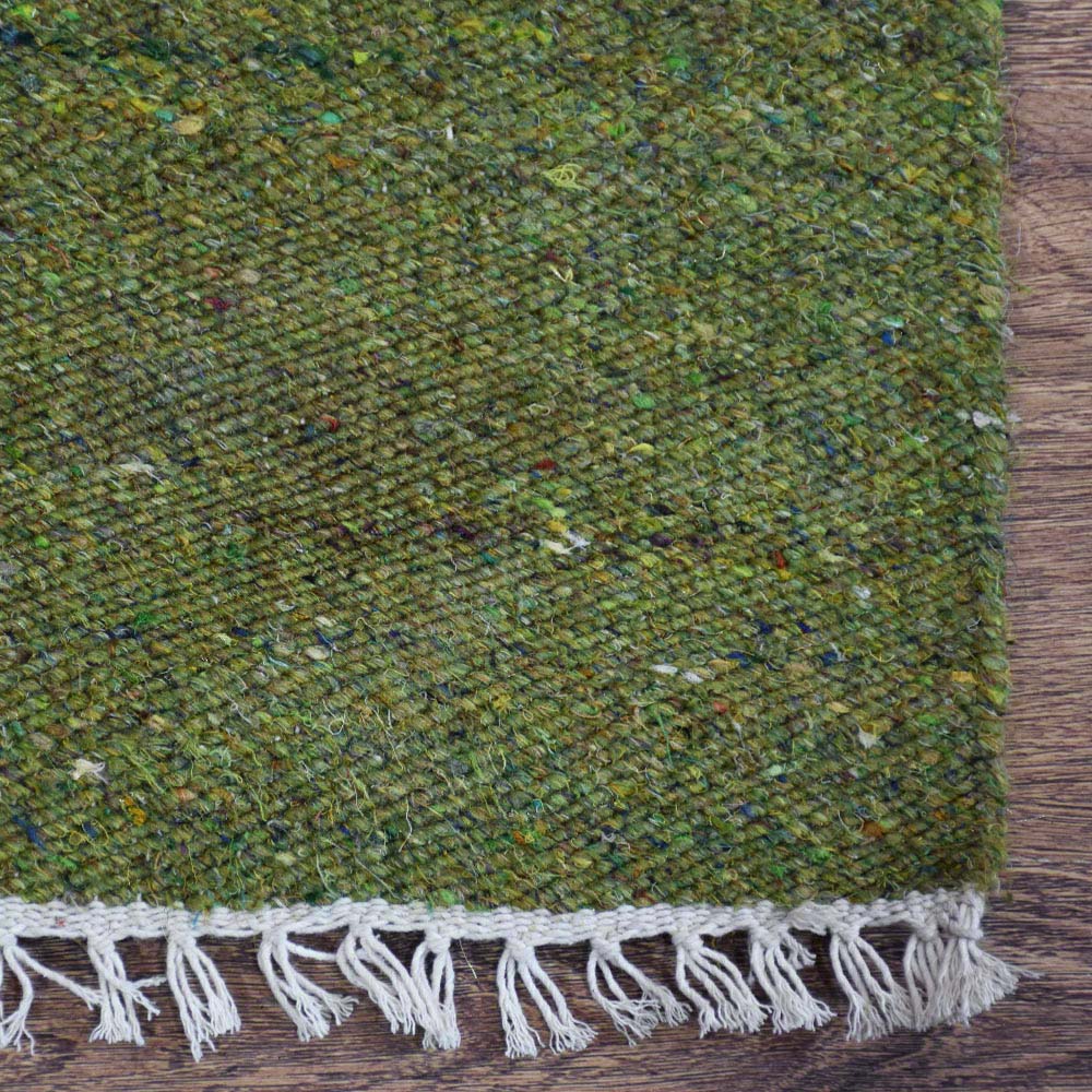 Solid Hand Woven Flat Weave Skittles Kilim Rug