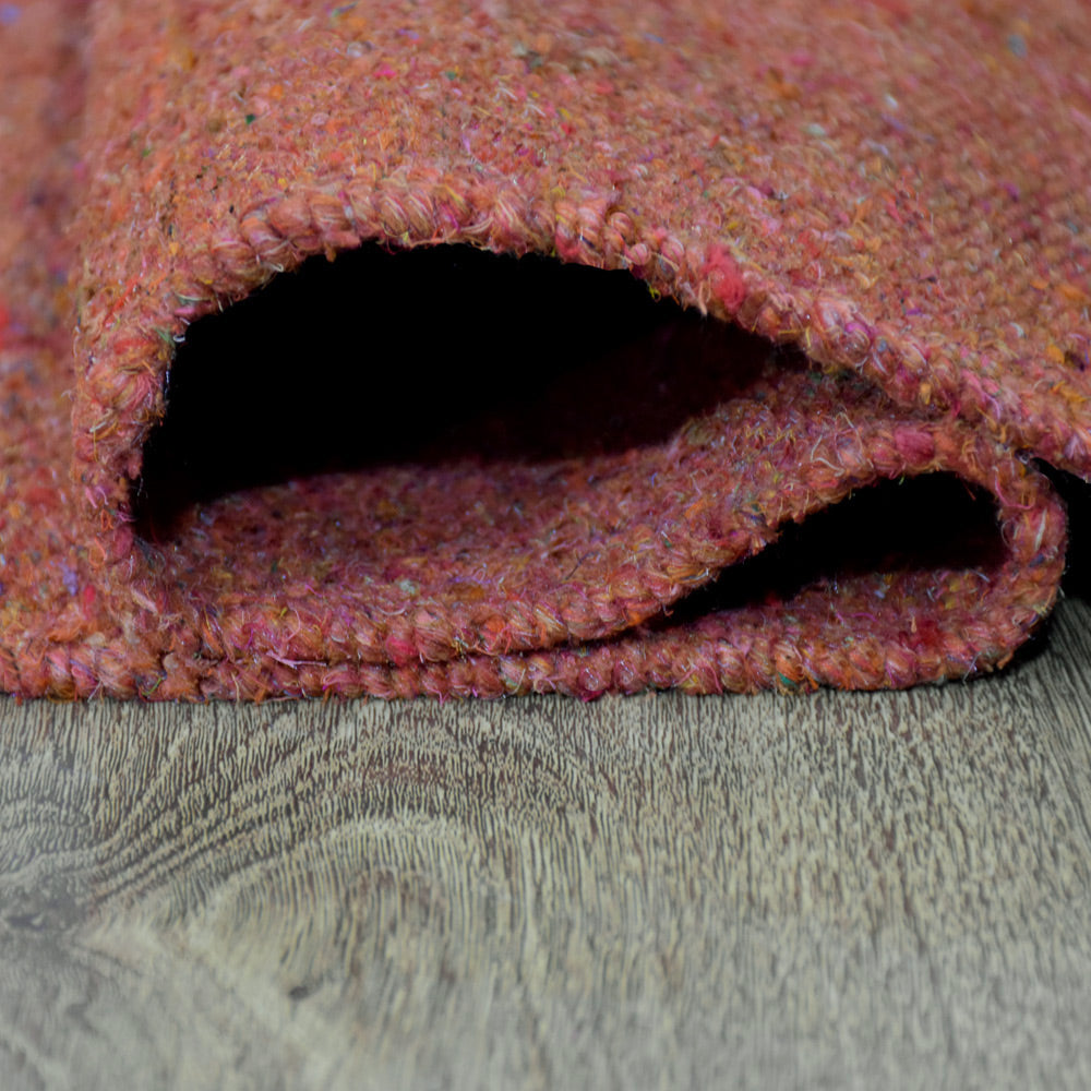 Solid Hand Woven Flat Weave Skittles Kilim Rug