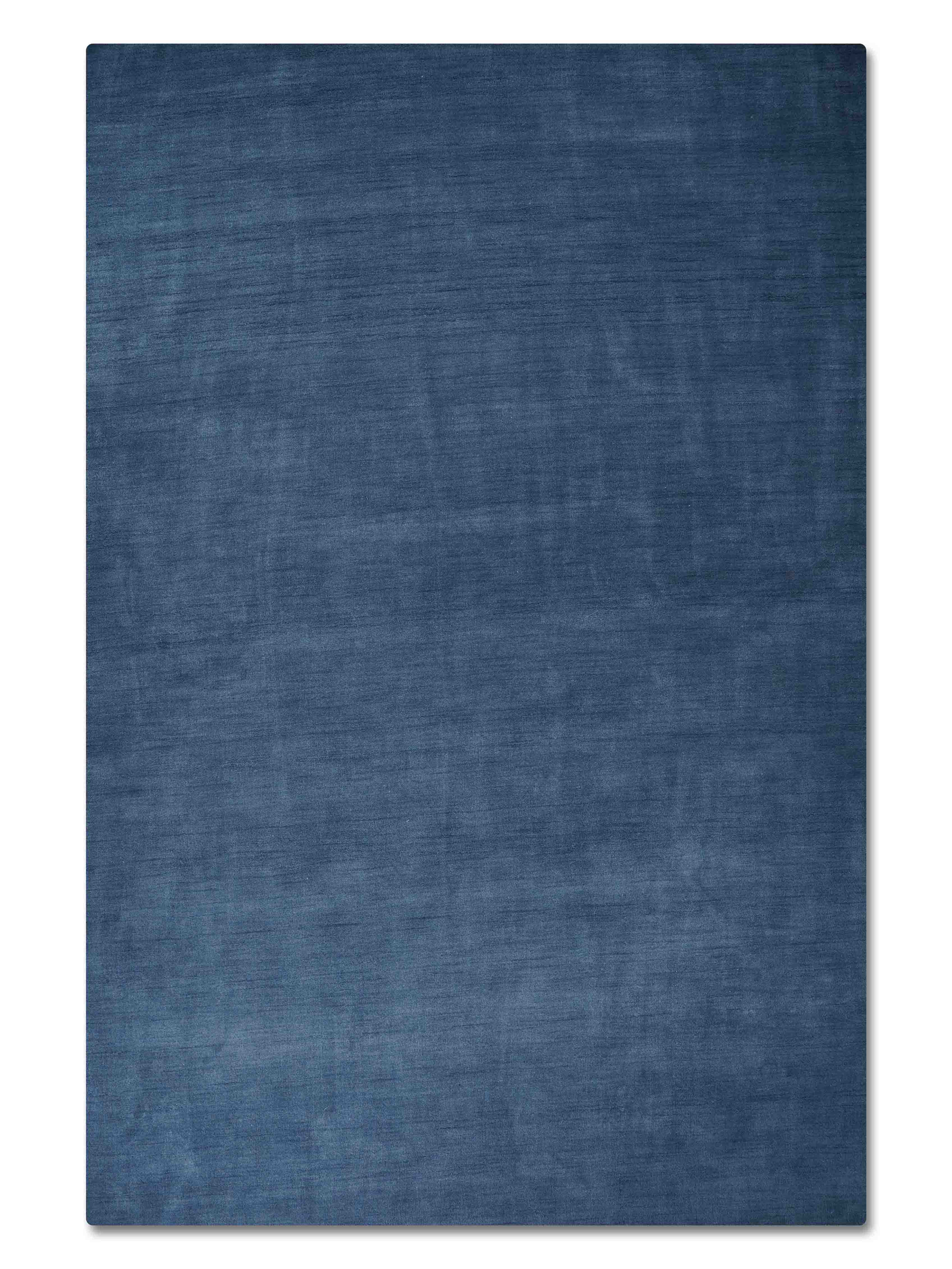 Blue Hand Knotted Wool Rug
