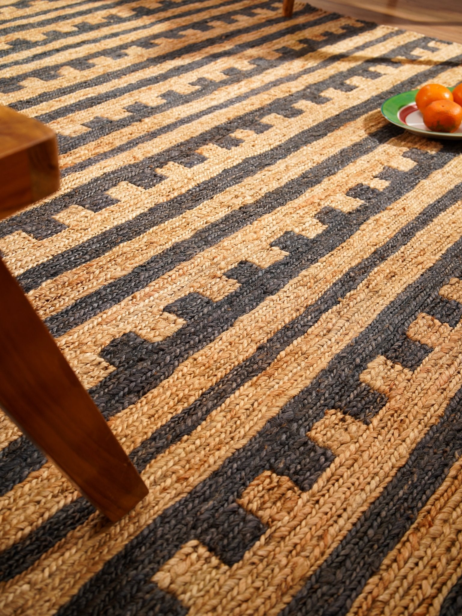 Earthline Hand Knotted Sumak Jute Area Rug - BBH HOMES LLC