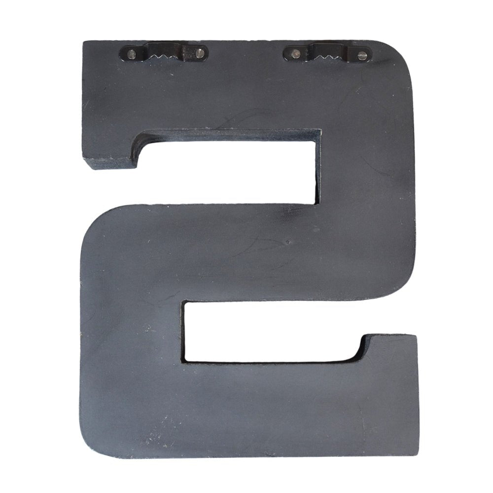 Geometric Gold Accent Mango Wood Letter Block - BBH HOMES LLC