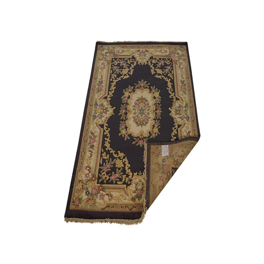 Hand Knotted Aras Wool Area Rug Oriental Light Blue - BBH HOMES LLC