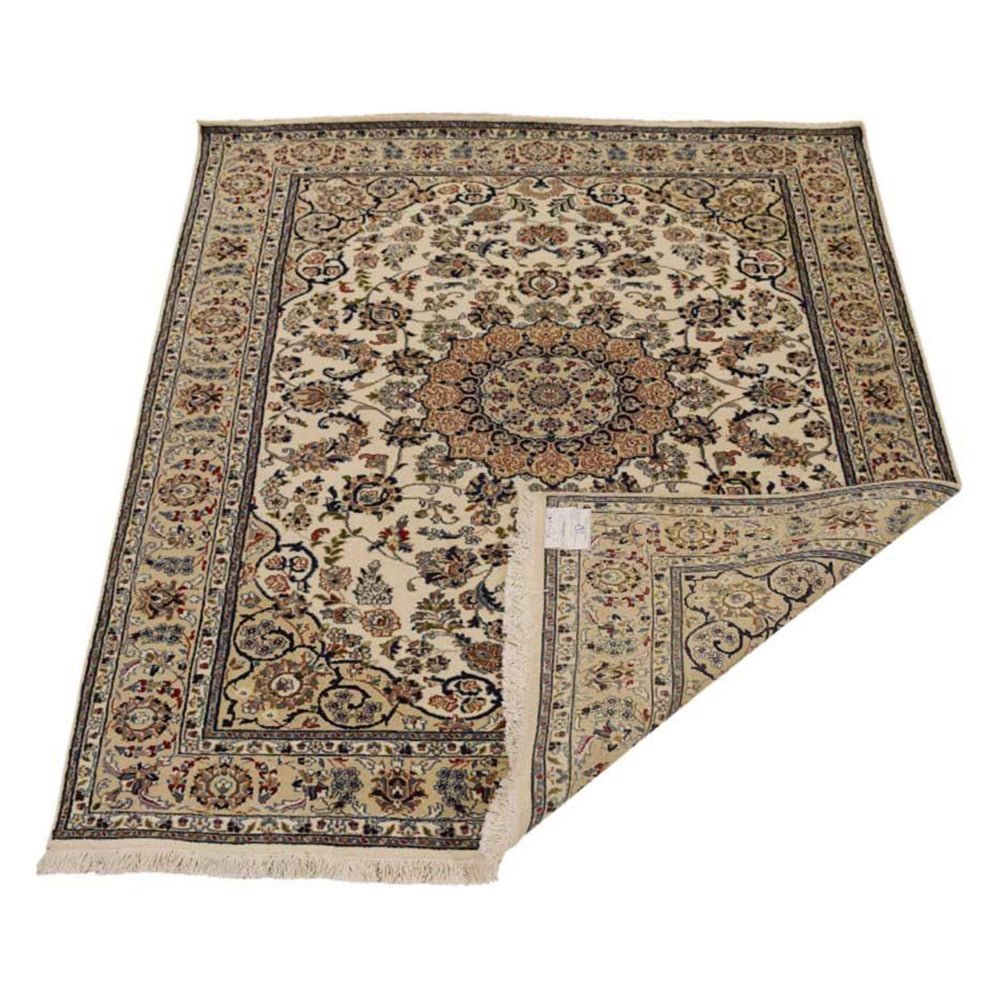 Hand Knotted Isfahan Wool Area Rug Oriental Cream - BBH HOMES LLC