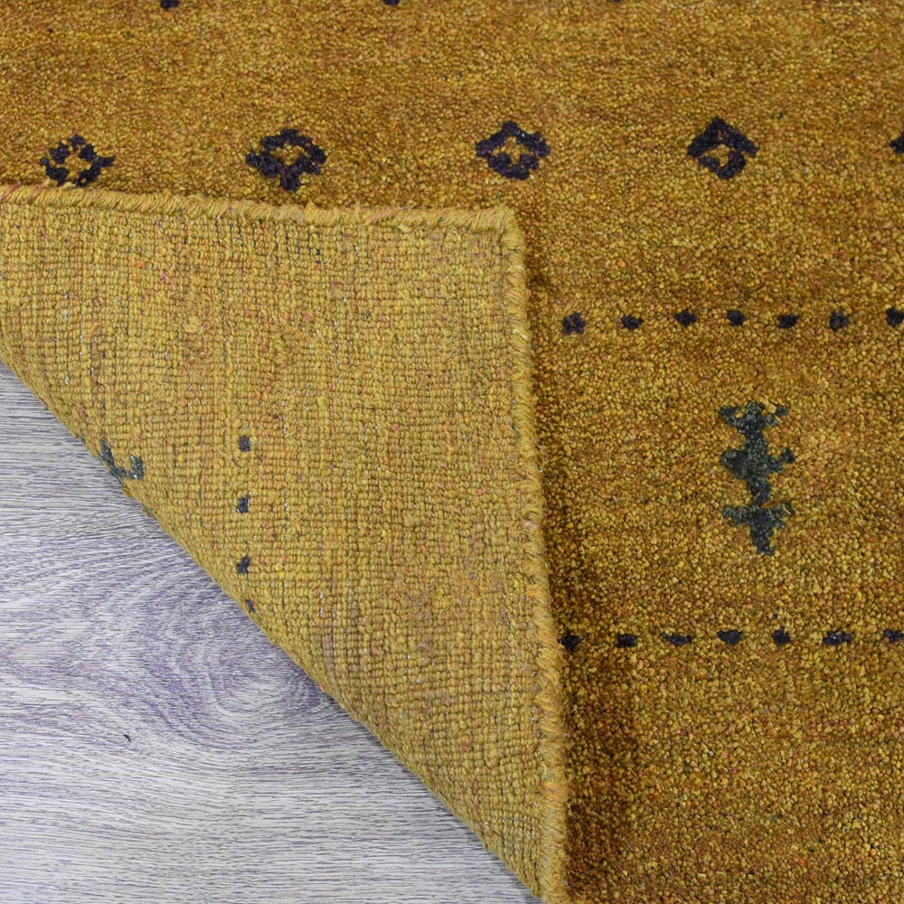Hand Knotted Loom Silk Mix Area Rug Contemporary Gold - BBH HOMES LLC