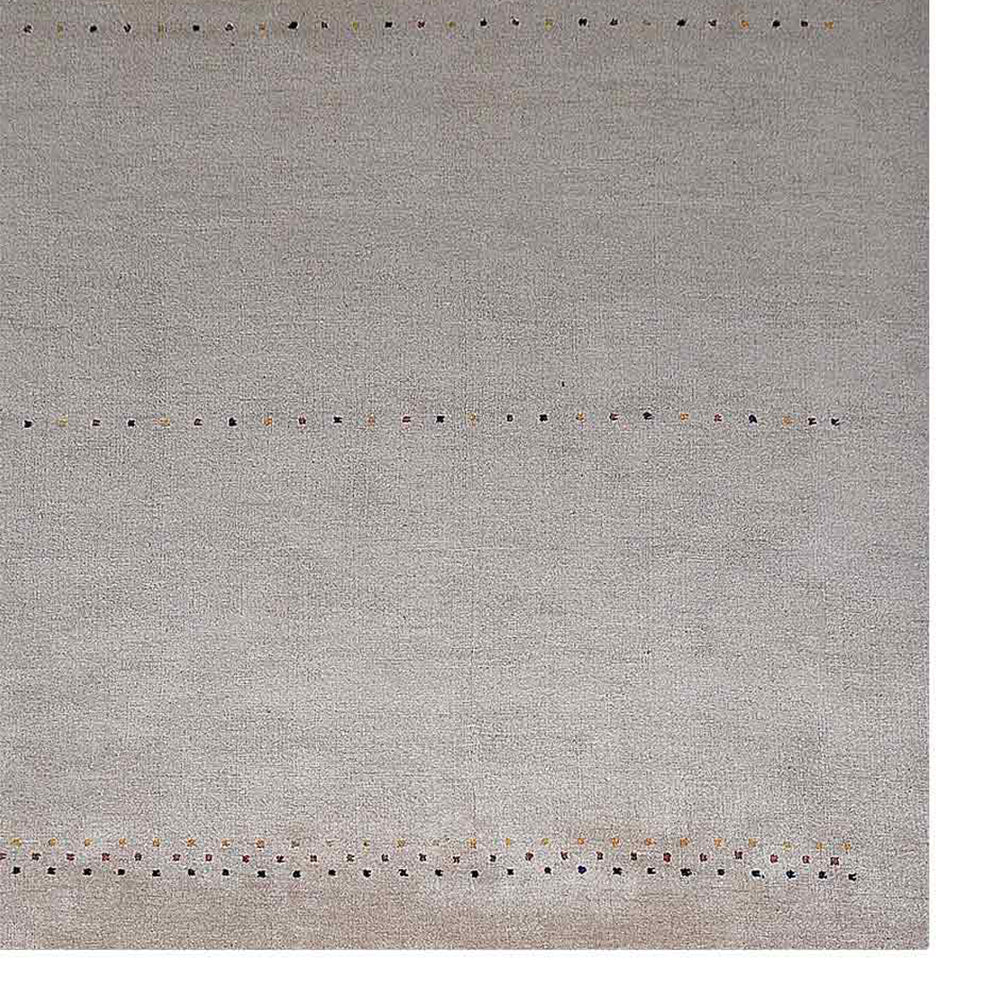 Hand Knotted Loom Wool Area Rug Contemporary Beige - BBH HOMES LLC