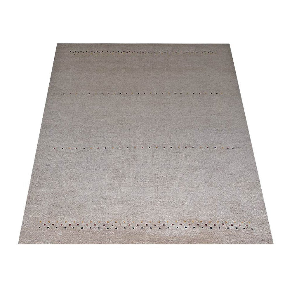 Hand Knotted Loom Wool Area Rug Contemporary Beige - BBH HOMES LLC