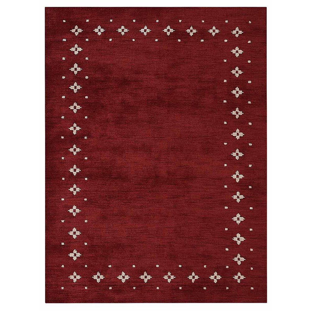 Hand Knotted Loom Wool Area Rug Contemporary Blue - BBH HOMES LLC