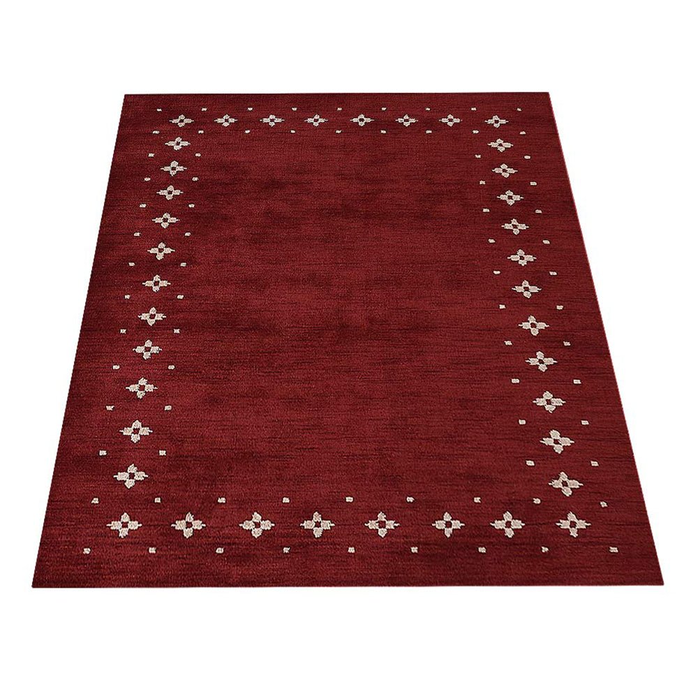 Hand Knotted Loom Wool Area Rug Contemporary Blue - BBH HOMES LLC