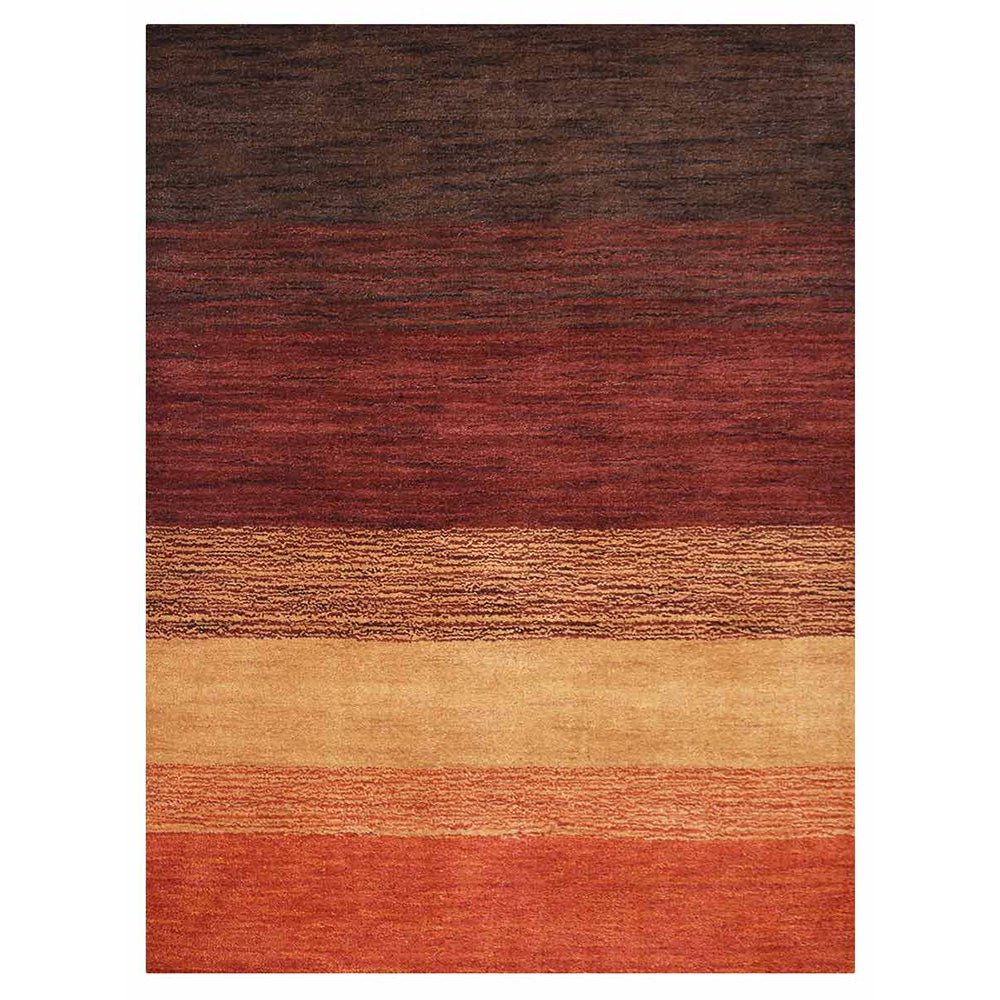 Hand Knotted Loom Wool Area Rug Contemporary Multicolor - BBH HOMES LLC