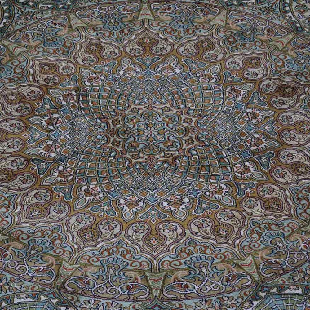 Hand Knotted Persian Original Silk Area Rug Oriental Cream - BBH HOMES LLC