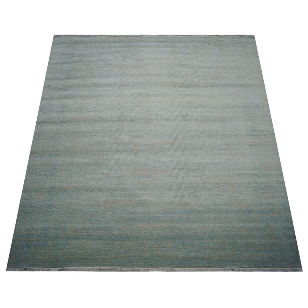 Hand Knotted Persian Wool And Viscose Area Rug Oriental Multicolor - BBH HOMES LLC