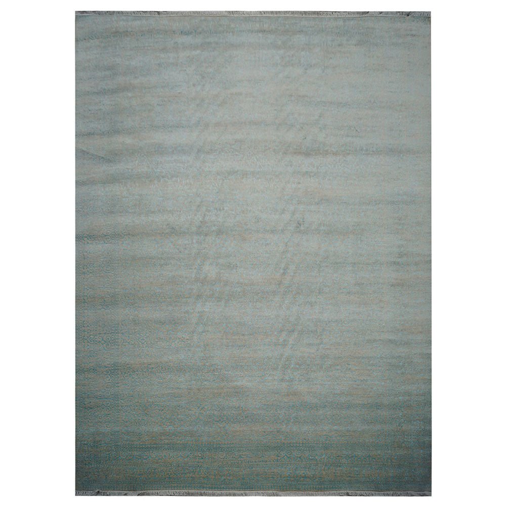 Hand Knotted Persian Wool And Viscose Area Rug Oriental Multicolor - BBH HOMES LLC