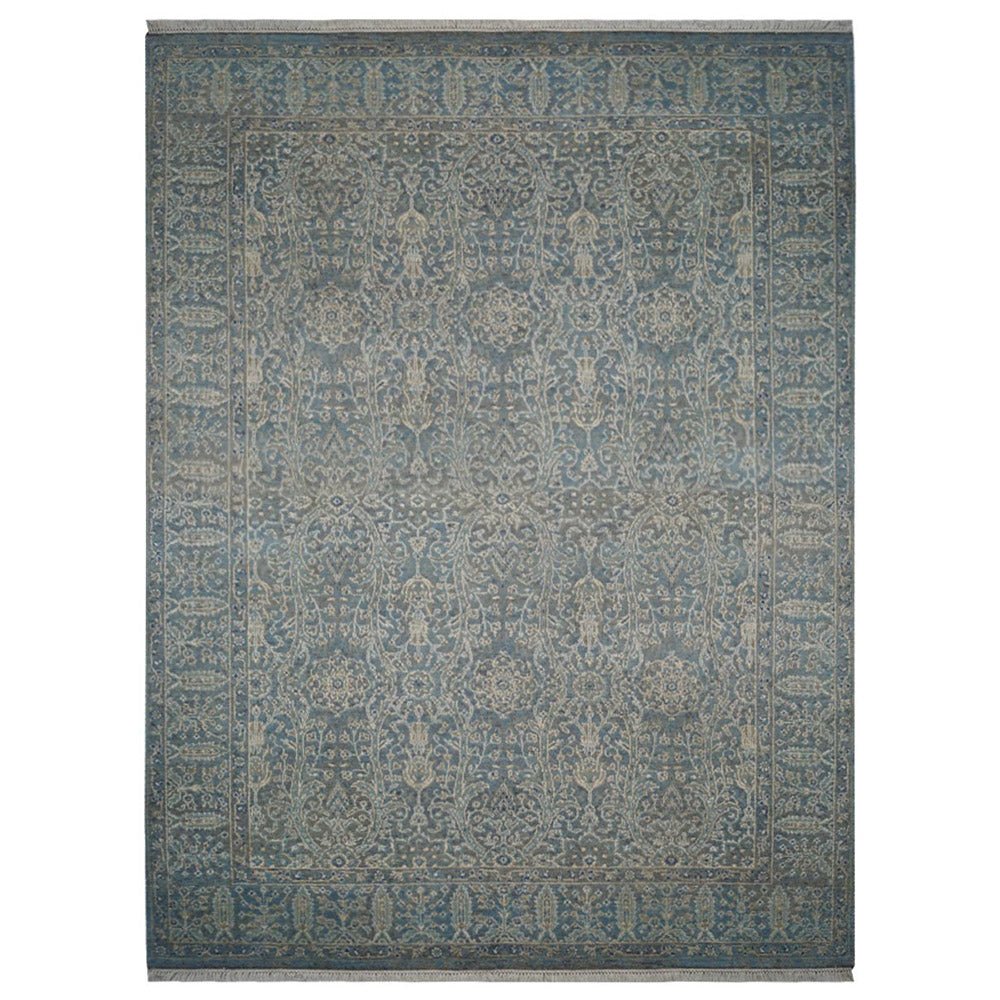 Hand Knotted Persian Wool And Viscose Area Rug Oriental Multicolor - BBH HOMES LLC