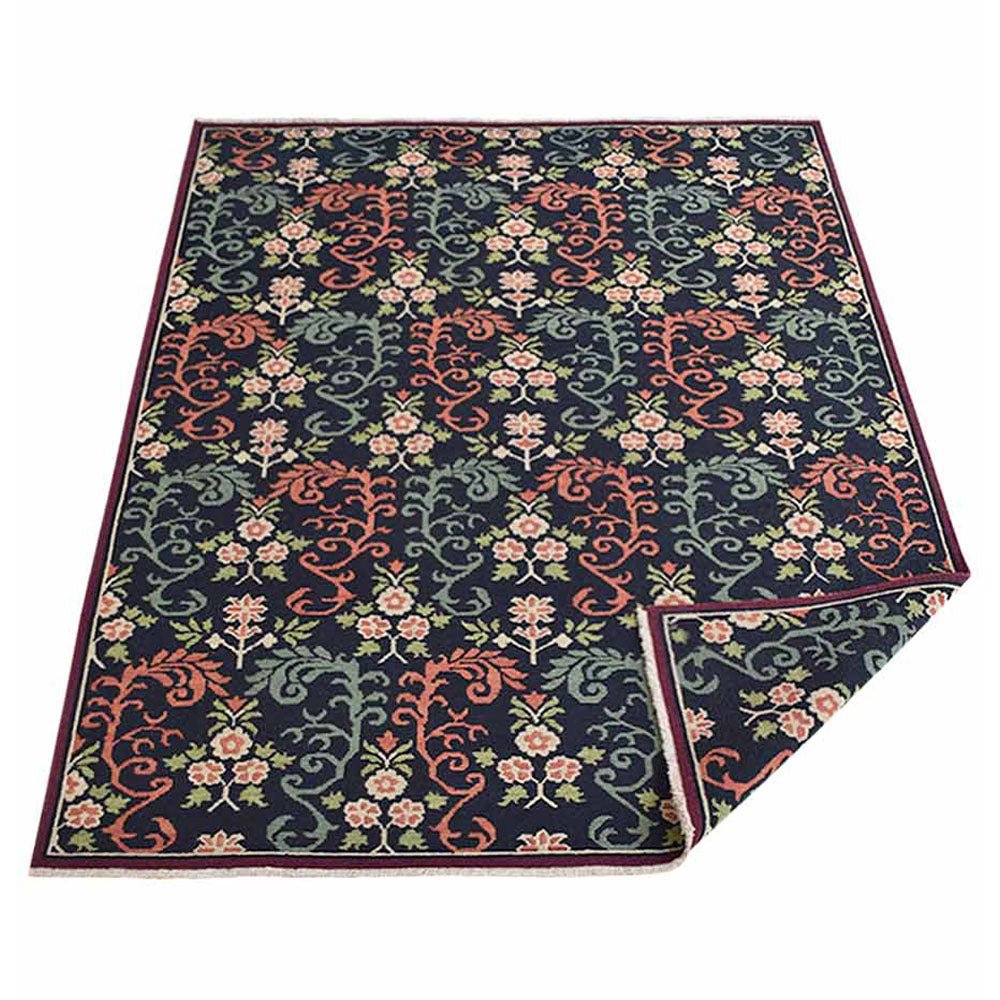 Hand Knotted Sumak Wool Area Rug Floral Multicolor - BBH HOMES LLC