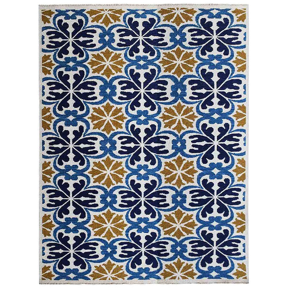 Hand Knotted Sumak Wool Area Rug Floral Multicolor - BBH HOMES LLC