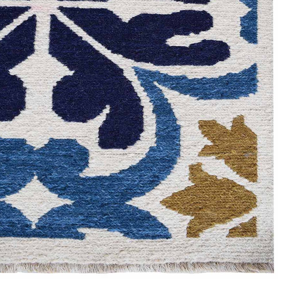 Hand Knotted Sumak Wool Area Rug Floral Multicolor - BBH HOMES LLC